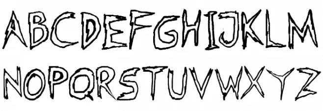 Fearless Coyne Hollow Schriftart Groß