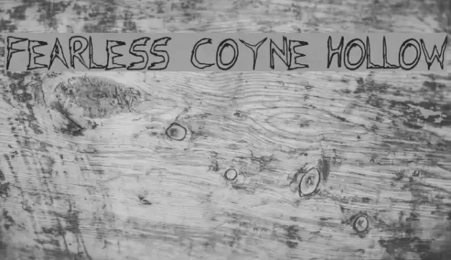 Fearless Coyne Hollow Caratteri examples