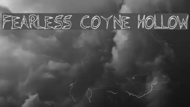 Fearless Coyne Hollow Caratteri examples