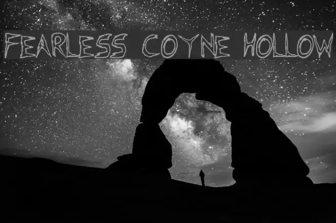 Fearless Coyne Hollow Caratteri examples