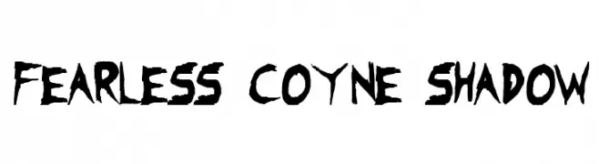 Fearless Coyne Shadow  नि: शुल्क फ़ॉन्ट्स डाउनलोड