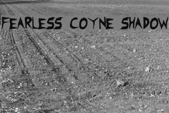 Fearless Coyne Shadow Font examples