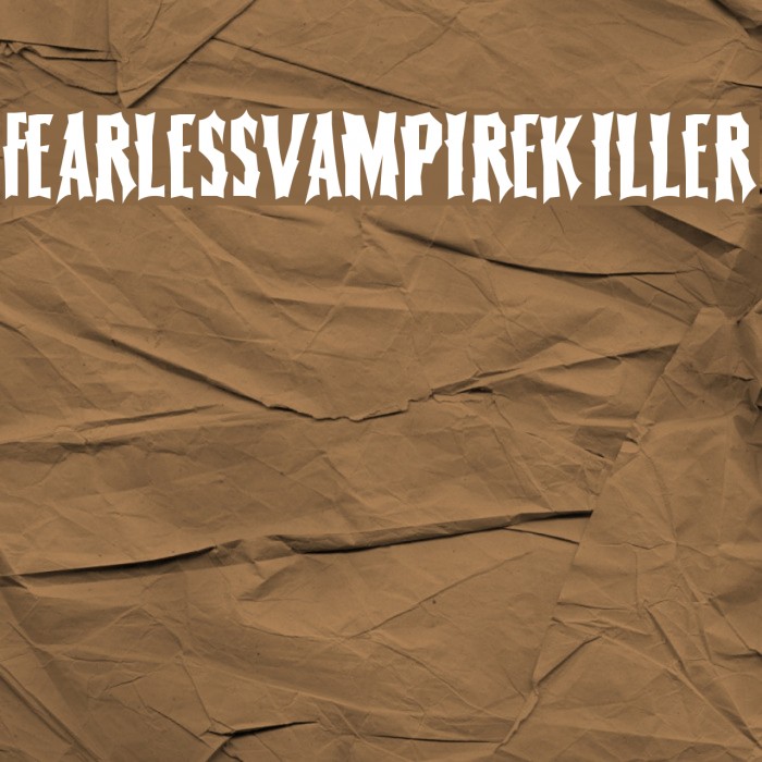 FearlessVampireKiller Font examples