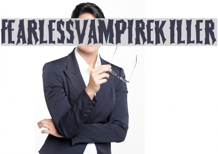 FearlessVampireKiller Font examples
