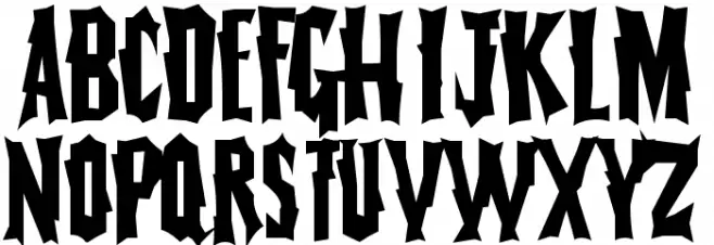 FearlessVampireKiller Font LOWERCASE