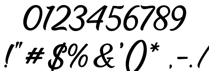 Fearlessly Font OTHER CHARS