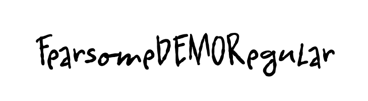 Fearsome DEMO Regular  नि: शुल्क फ़ॉन्ट्स डाउनलोड