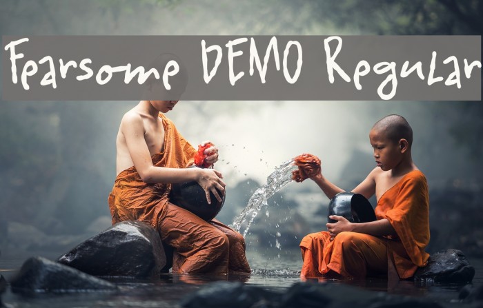 Fearsome DEMO Regular Font examples
