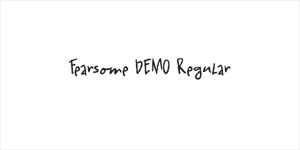 Fearsome DEMO Regular Logo