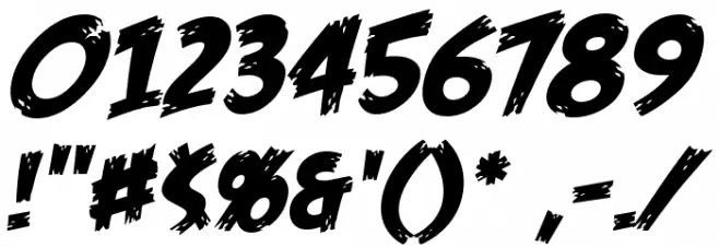 Feast of Flesh BB Italic Font OTHER CHARS