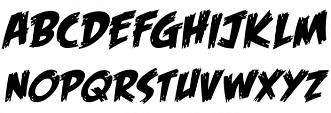 Feast of Flesh BB Italic Fuentes MAYÚSCULAS