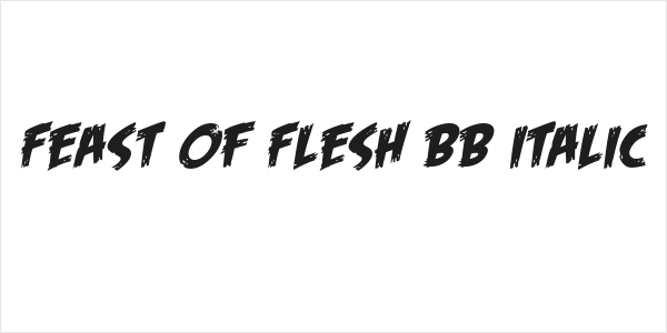 Feast of Flesh BB Italic Logo
