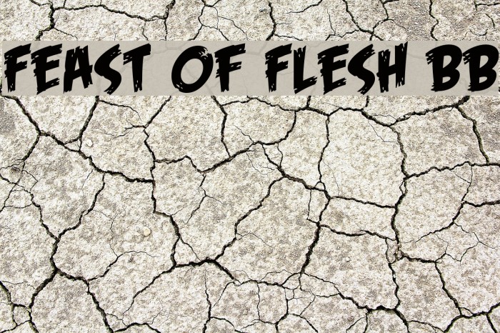 Feast of Flesh BB Font examples