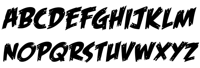 FeastofFleshBB-Italic Font LOWERCASE