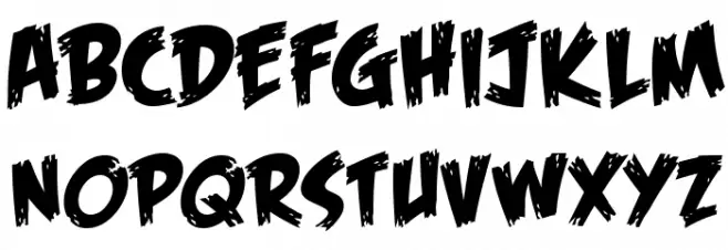 FeastofFleshBB Font Litere mari