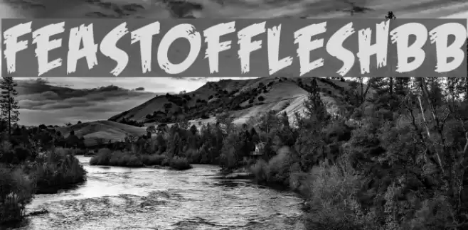 FeastofFleshBB Font examples