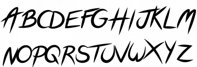 FeatherScript Caratteri MAIUSCOLE