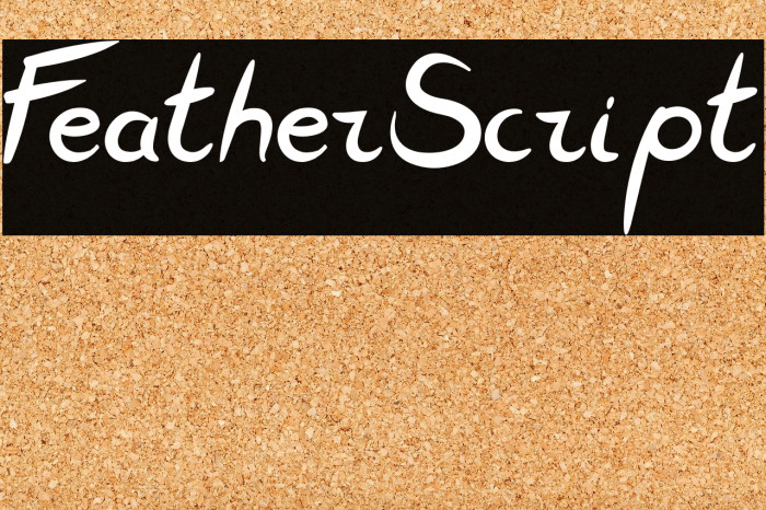 FeatherScript Font examples