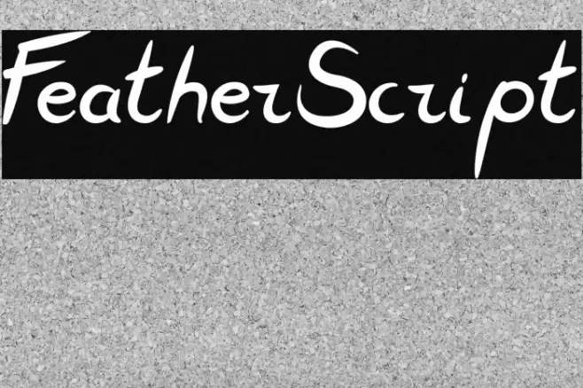 FeatherScript Caratteri examples