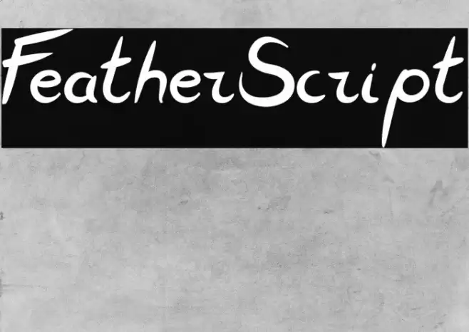 FeatherScript Caratteri examples