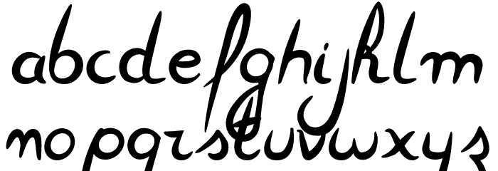 FeatherScript Font LOWERCASE
