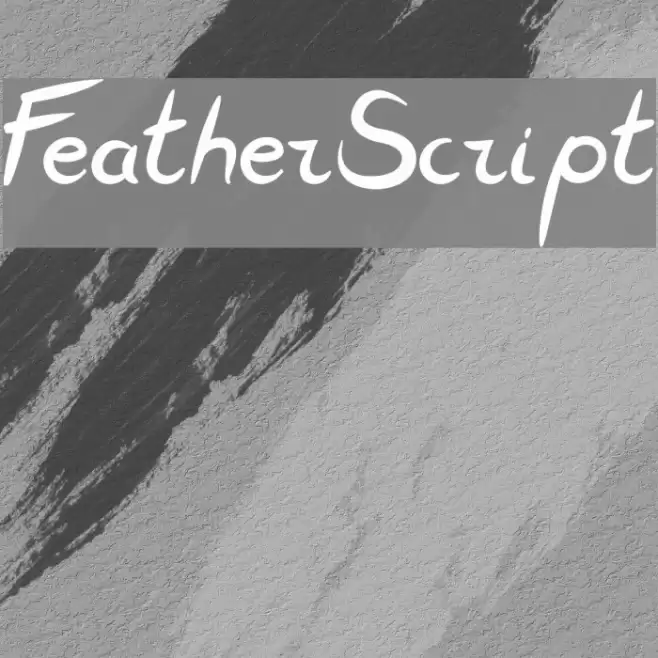 FeatherScript Font examples
