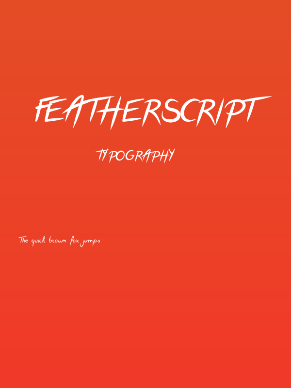 FeatherScript Poster