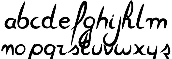 FeatherScript Font LOWERCASE