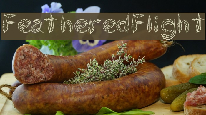 FeatheredFlight Font examples