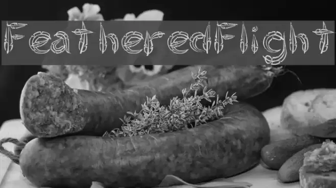 FeatheredFlight Font examples