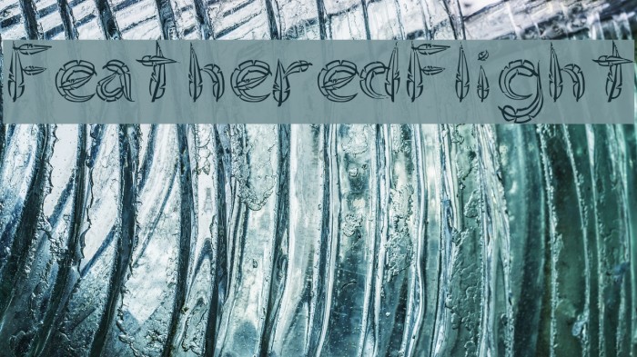 FeatheredFlight Font examples