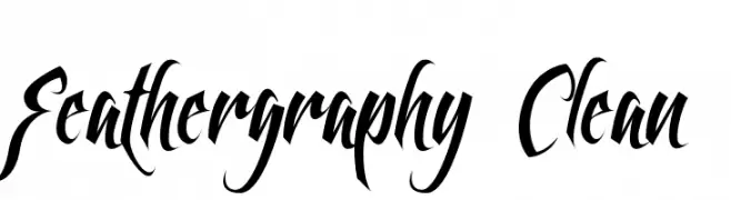 Feathergraphy Clean  baixar fontes gratis