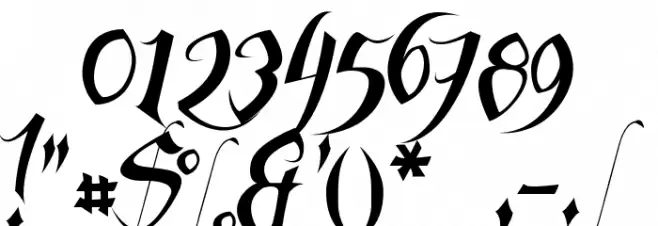 Feathergraphy Clean Font Alte caractere