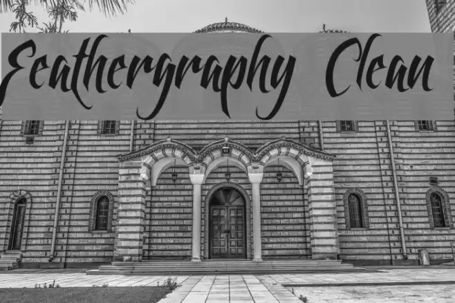 Feathergraphy Clean Font examples