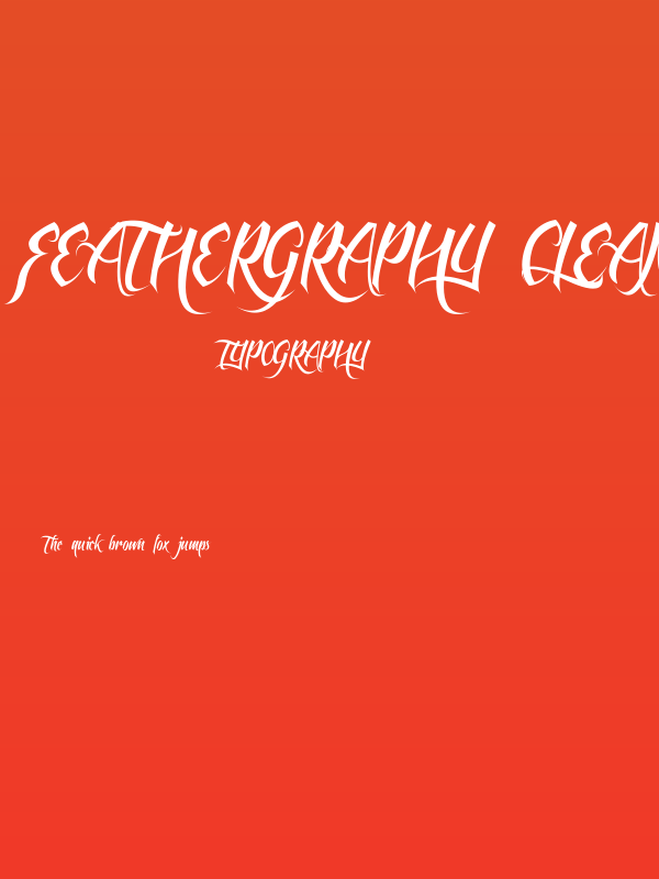 Feathergraphy Clean Poster