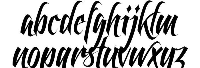 Feathergraphy Clean Font Litere mici