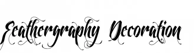 Feathergraphy Decoration  baixar fontes gratis