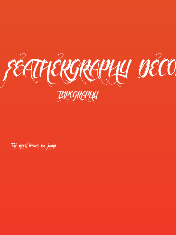 Feathergraphy Decoration Poster