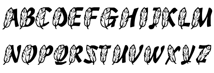 FeathersInYourCapsRegular Font OTHER CHARS