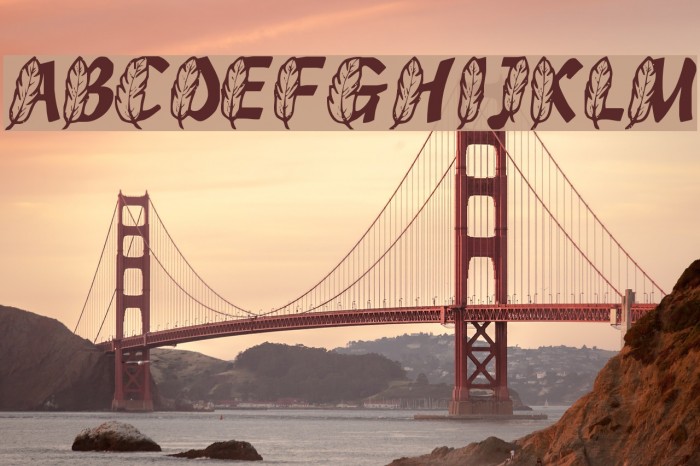 FeathersInYourCapsRegular Font examples
