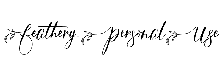 Feathery-PersonalUse  नि: शुल्क फ़ॉन्ट्स डाउनलोड