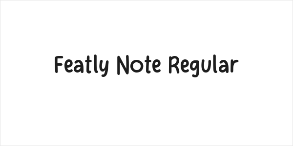 Featly Note Regular Logo