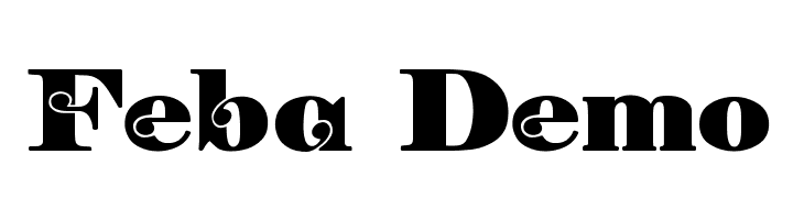 Feba Demo  font caratteri gratis