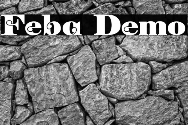 Feba Demo Font examples