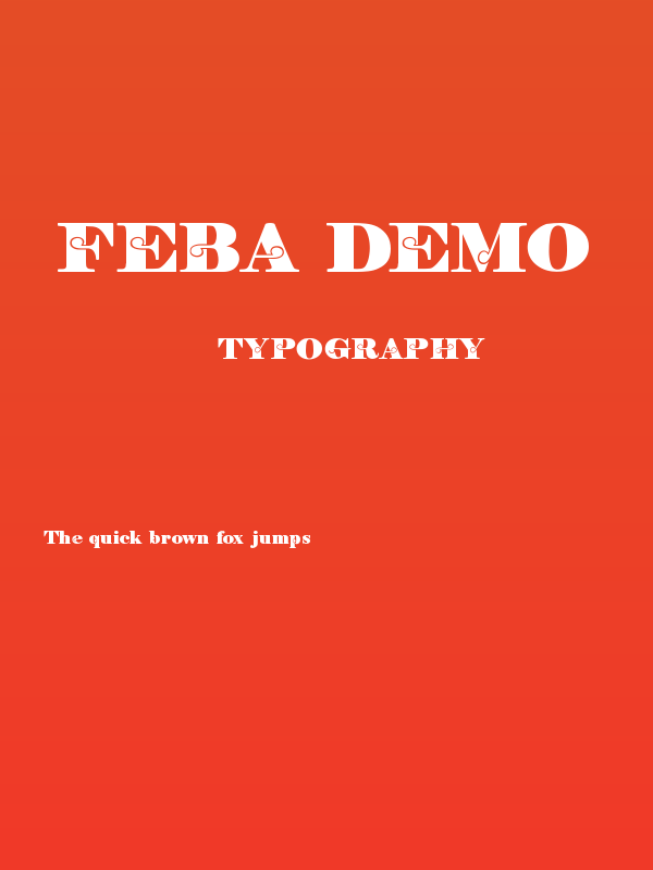 Feba Demo Poster