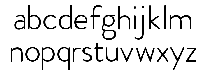 Febrero-Light Font LOWERCASE