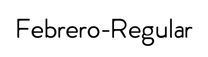 Febrero-Regular  免费字体下载