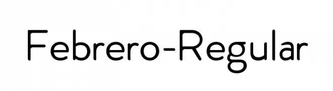 Febrero-Regular  font caratteri gratis