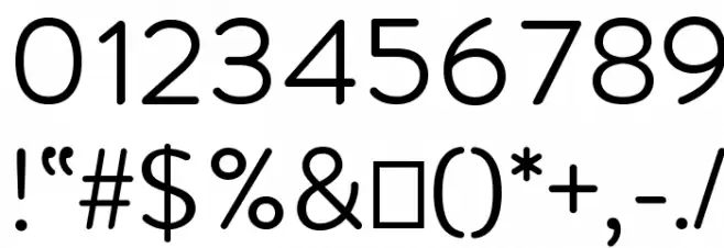 Febrero-Regular Font OTHER CHARS