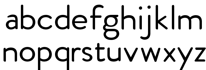 Febrero-Regular Font LOWERCASE